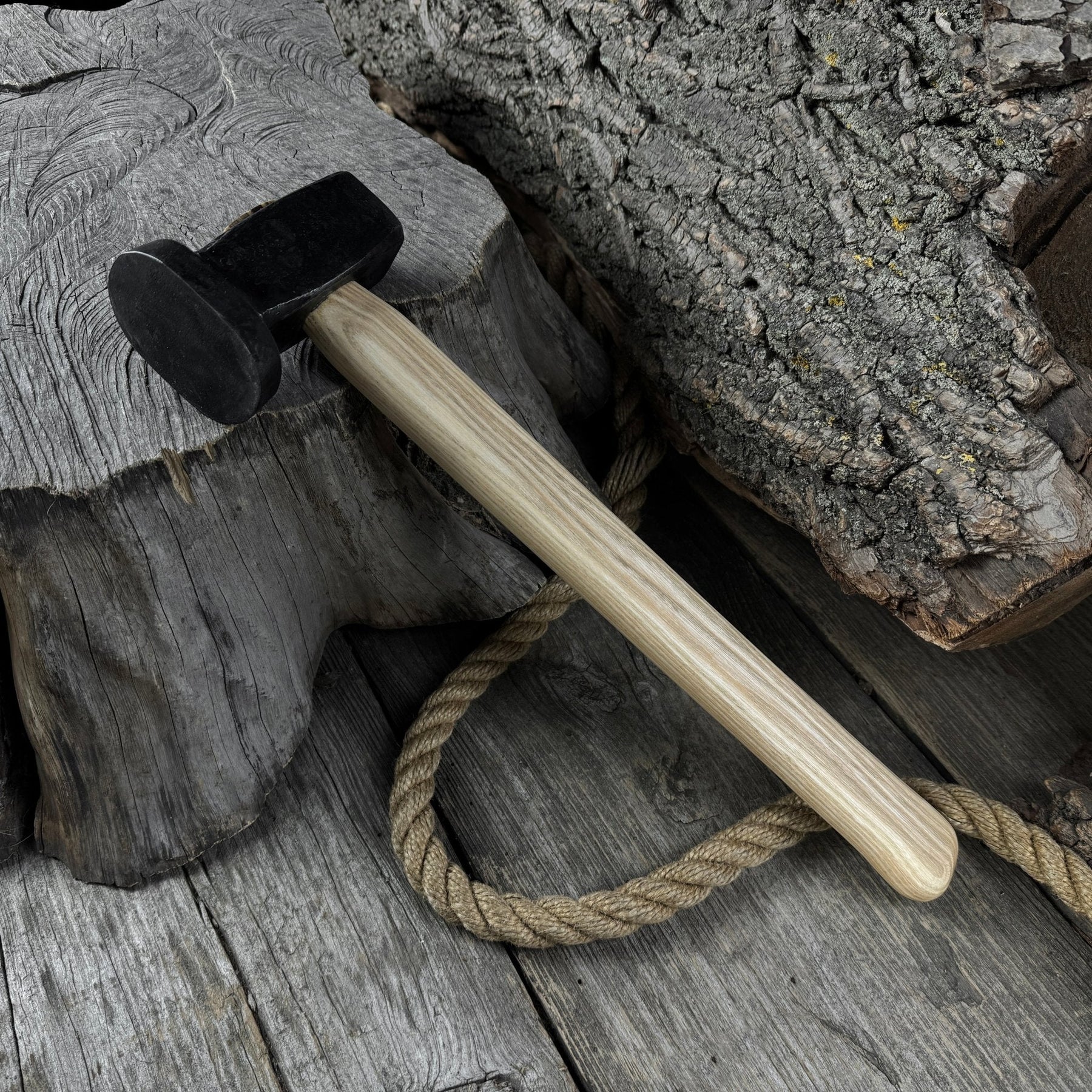Hand-Forged Double Blacksmith's Hammer, 1.5 kg (3.3 lbs)