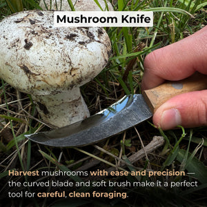 Hand-Forged Knife for Mushroom Foraging, 8 cm (3.15 inches)