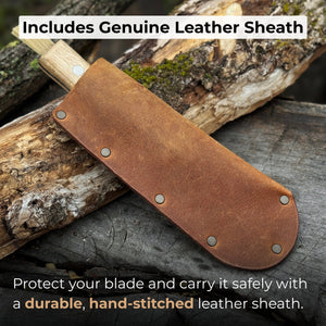 Hand-Forged Knife for Mushroom Foraging, 8 cm (3.15 inches)