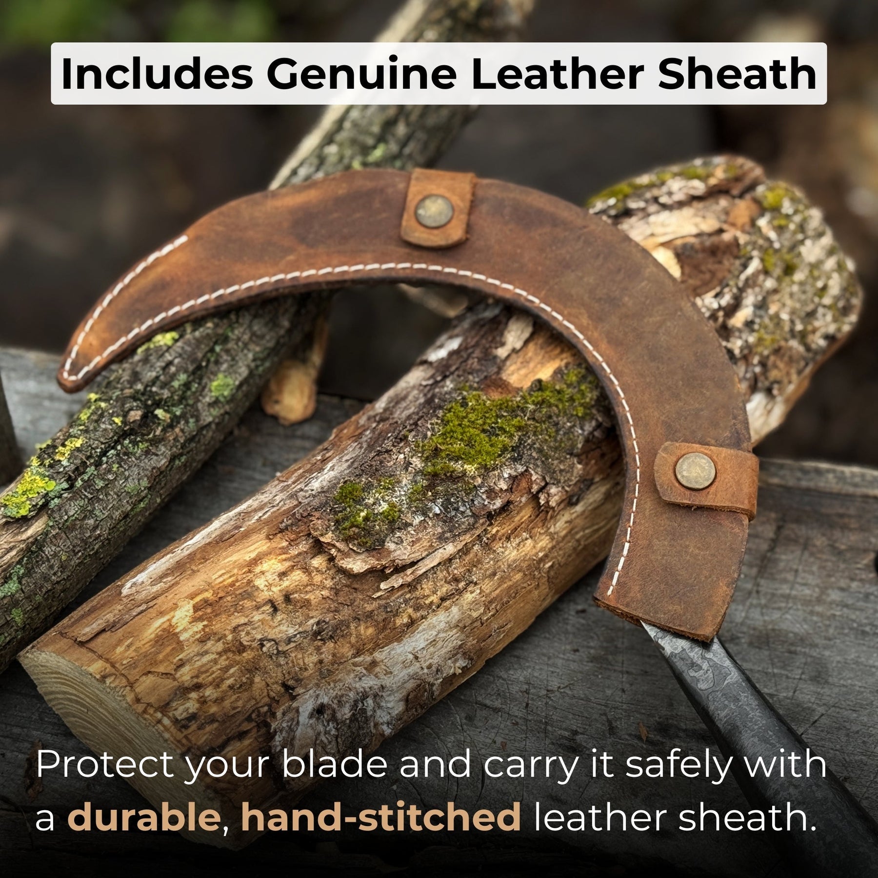 Hand-Forged Large Sickle, ⌀19 cm (7.5 inches)