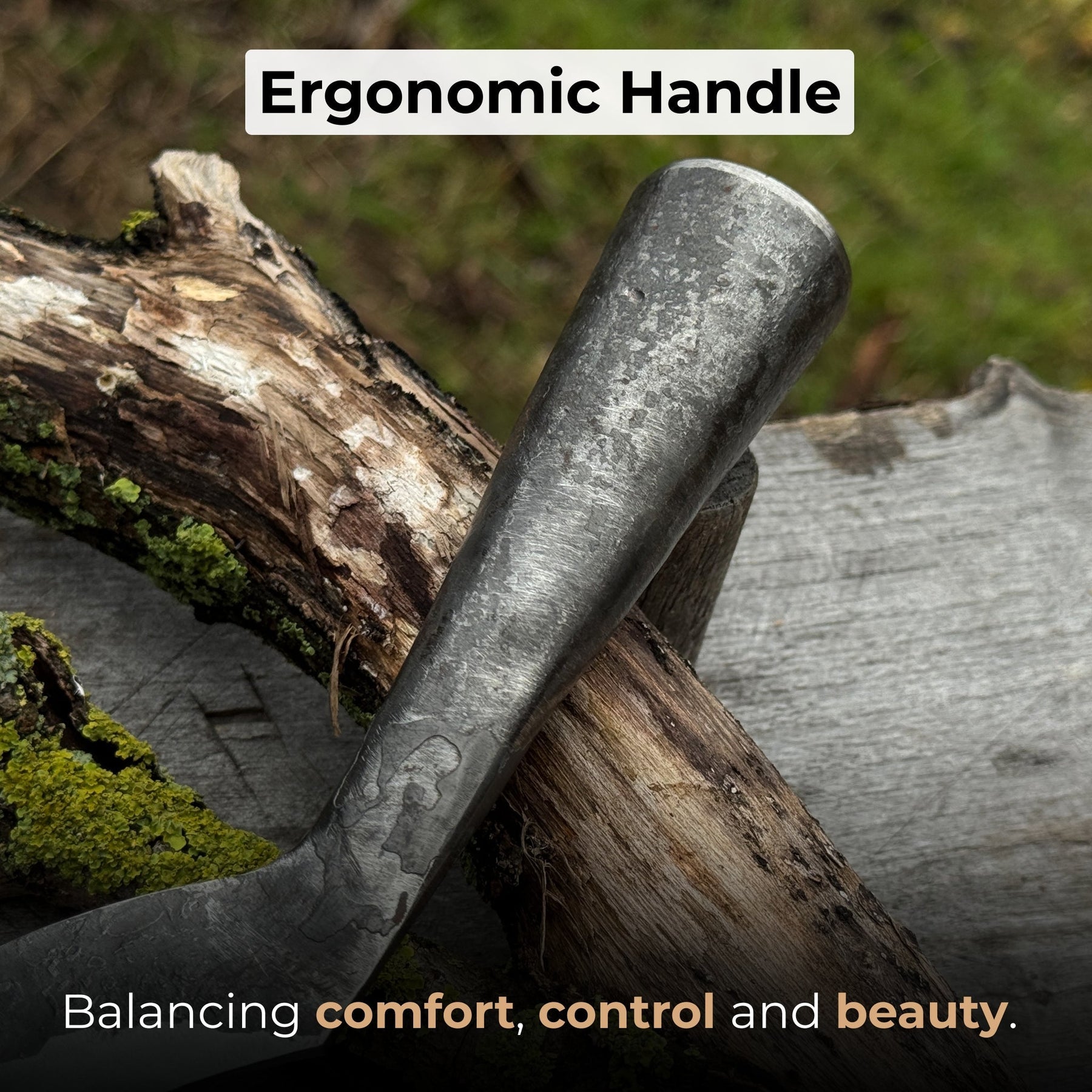 Hand-Forged Large Sickle, ⌀19 cm (7.5 inches)