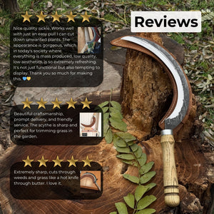 Hand-Forged Large Sickle, ⌀19 cm (7.5 inches)