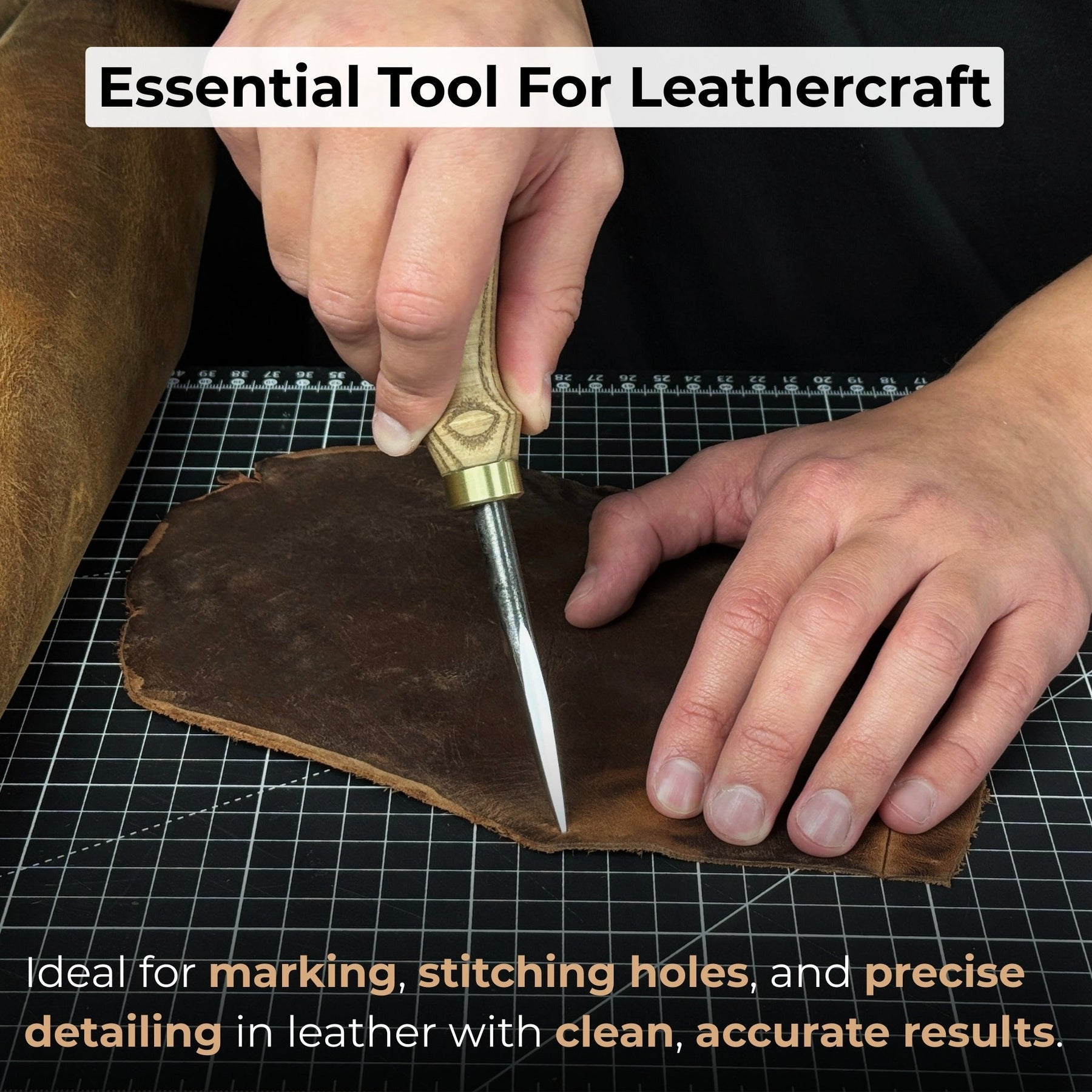 Forged Awl for Leather Craft