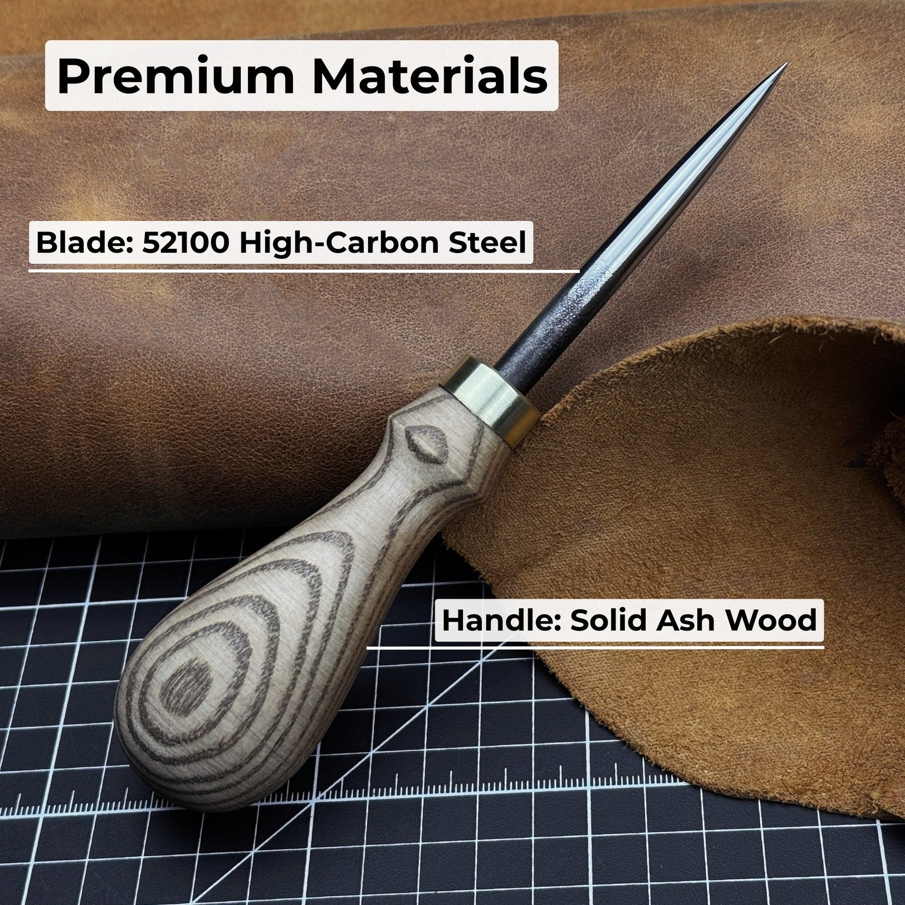 Hand-Forged Leatherworking Awl