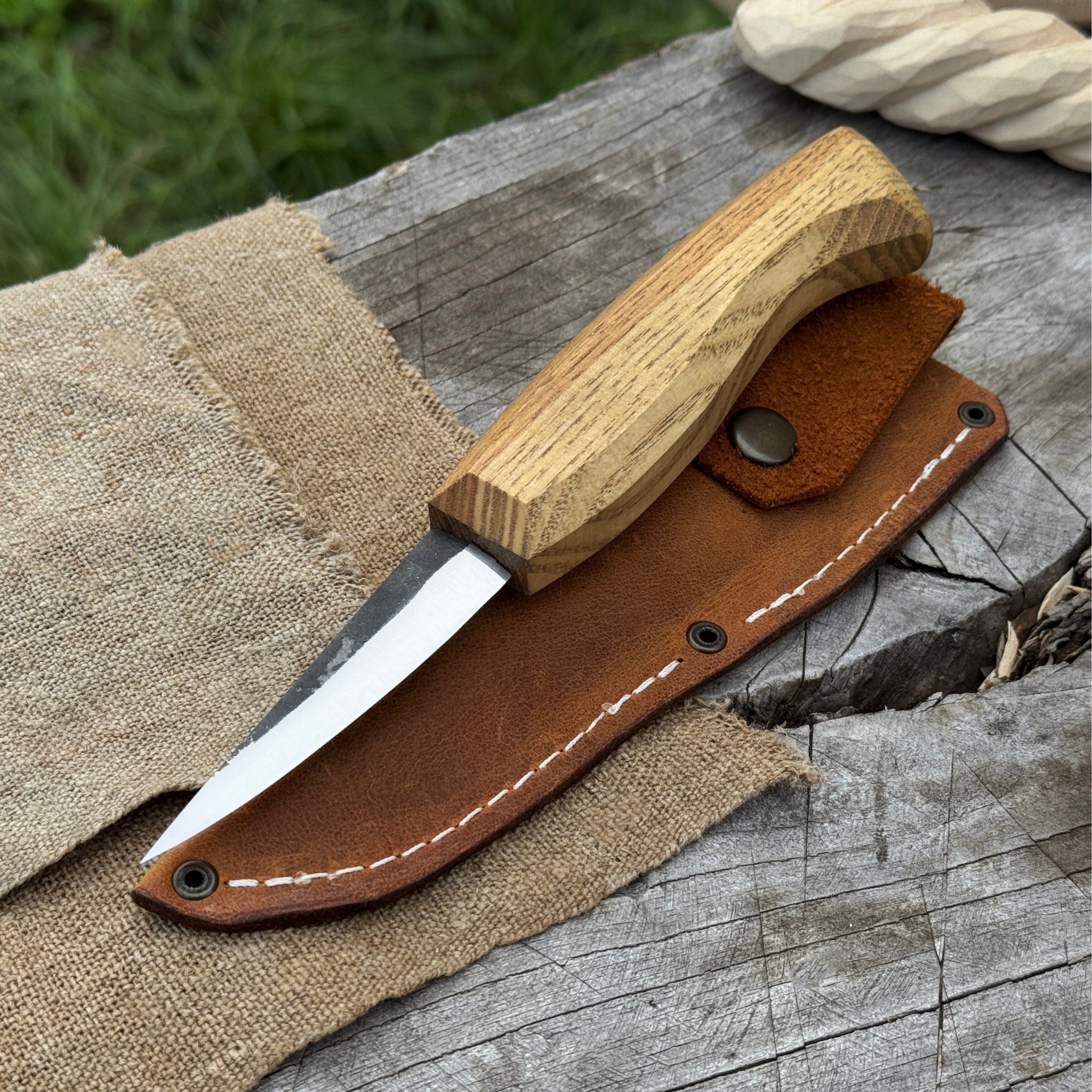 Hand-Forged Sloyd Knife, 7.5 cm (2.95 inches)