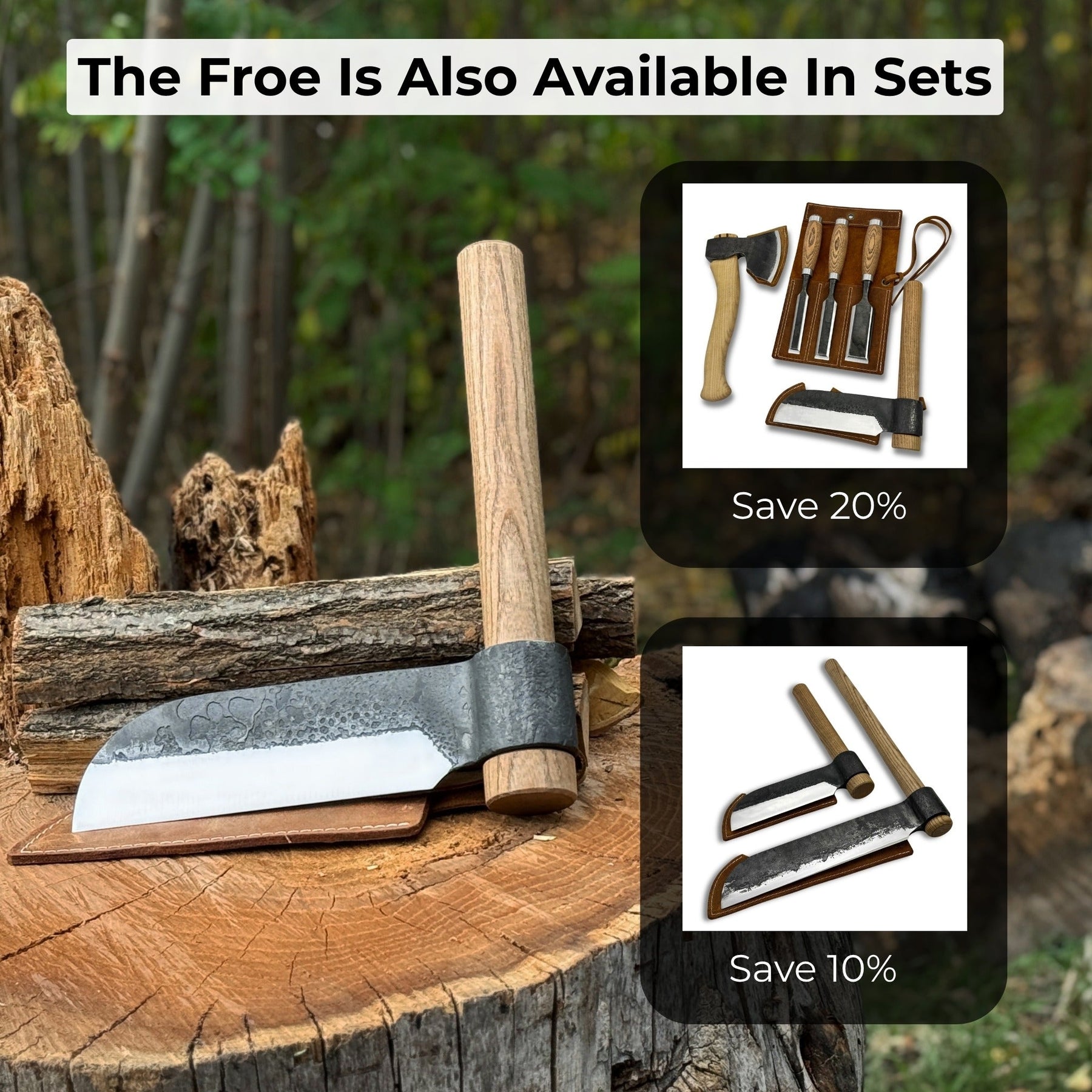 Hand-Forged Splitting Froe, Blade - 15.5 cm (6.1 inches)