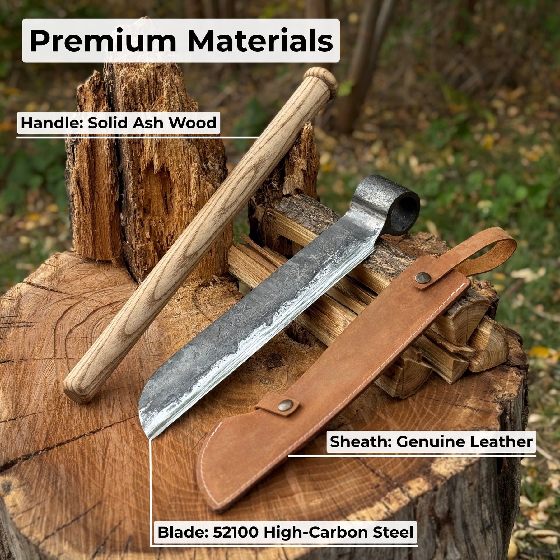Hand-Forged Splitting Froe, Blade - 25.5 cm (10 inches)