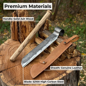 Hand-Forged Splitting Froe, Blade - 25.5 cm (10 inches)