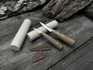Hand-Forged Wood Carving Tool Set with Wooden Blanks WS9