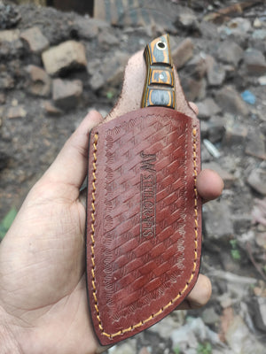 Handmade Damascus Mini EDC Knife — Everyday Carry Survival Tool