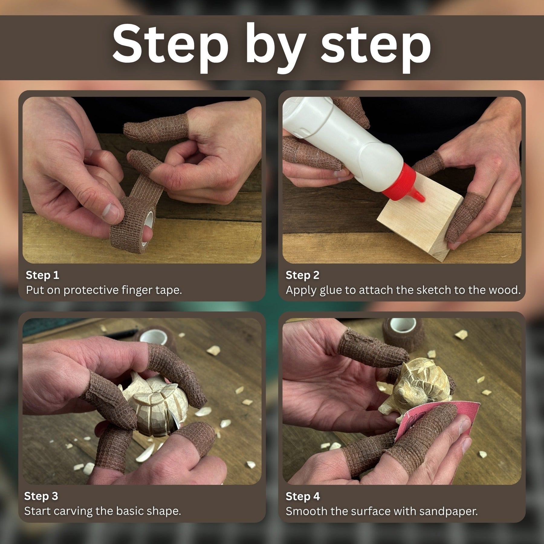 Hedgehog Carving Kit - Complete Starter Whittling Kit for Beginners, Adults, Teens, and Kids
