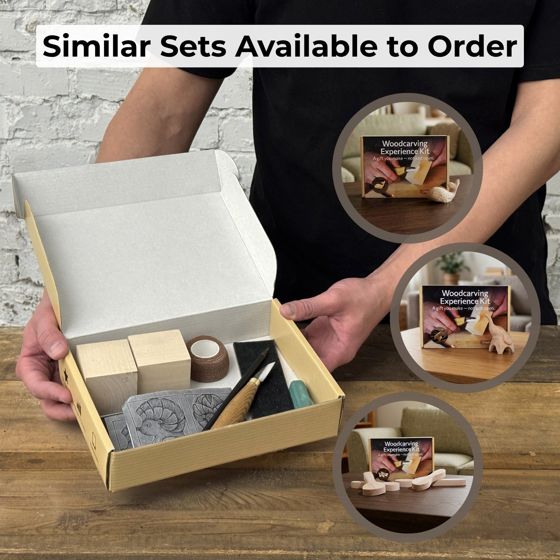 Hedgehog Carving Kit - Complete Starter Whittling Kit for Beginners, Adults, Teens, and Kids