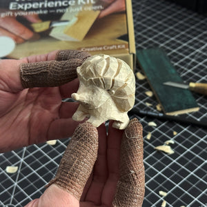 Hedgehog Carving Kit - Complete Starter Whittling Kit for Beginners, Adults, Teens, and Kids