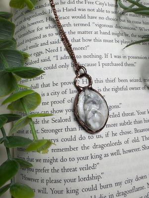 Howlite Yoni Necklace