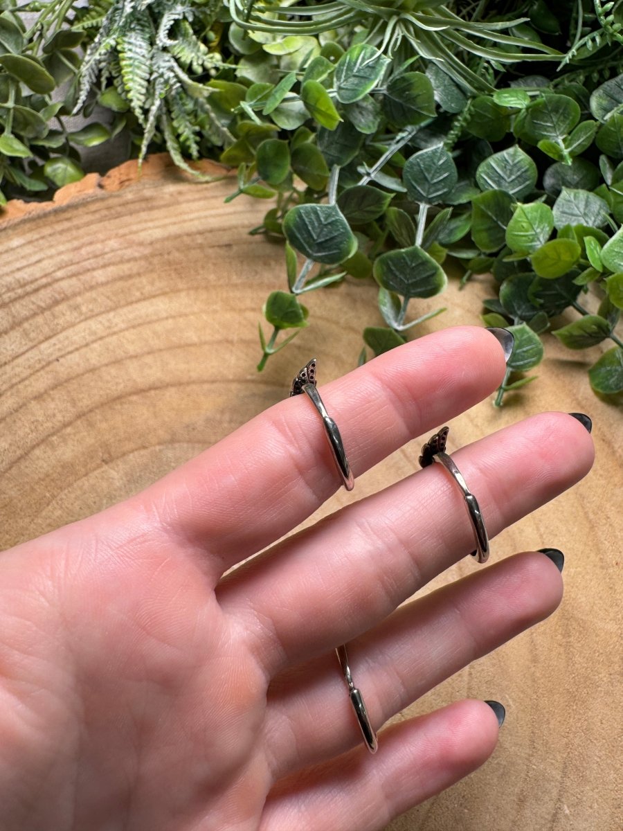Hypersthene Angel Heart Ring Adjustable