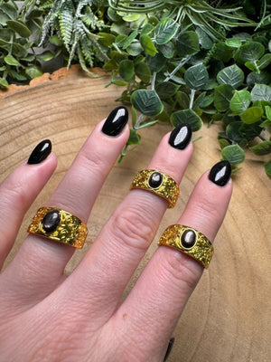 Hypersthene Ring Adjustable
