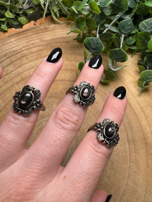 Hypersthene Ring Adjustable