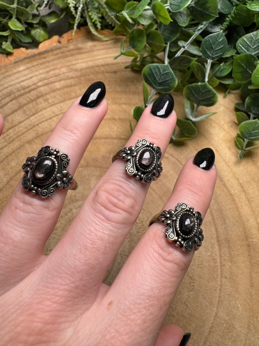 Hypersthene Ring Adjustable