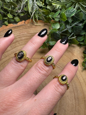 Hypersthene Ring Adjustable