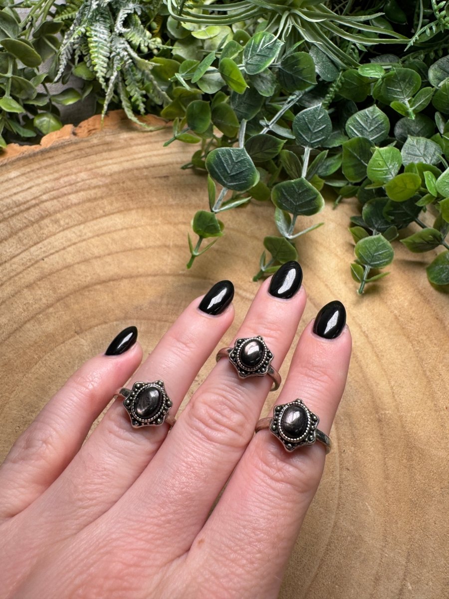 Hypersthene Ring Adjustable