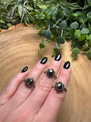 Hypersthene Ring Adjustable