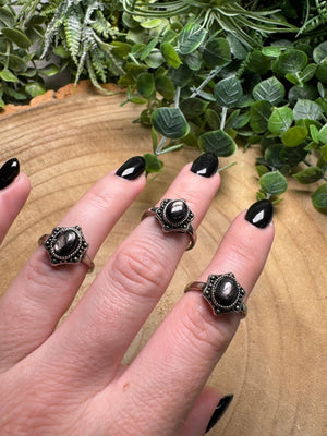 Hypersthene Ring Adjustable