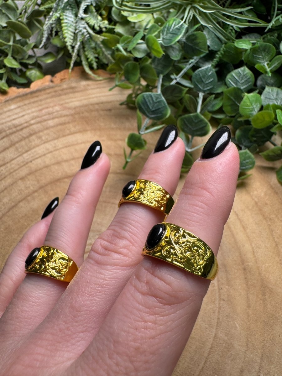 Hypersthene Ring Adjustable