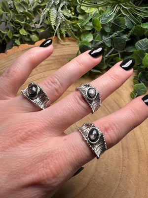 Hypersthene Ring Adjustable