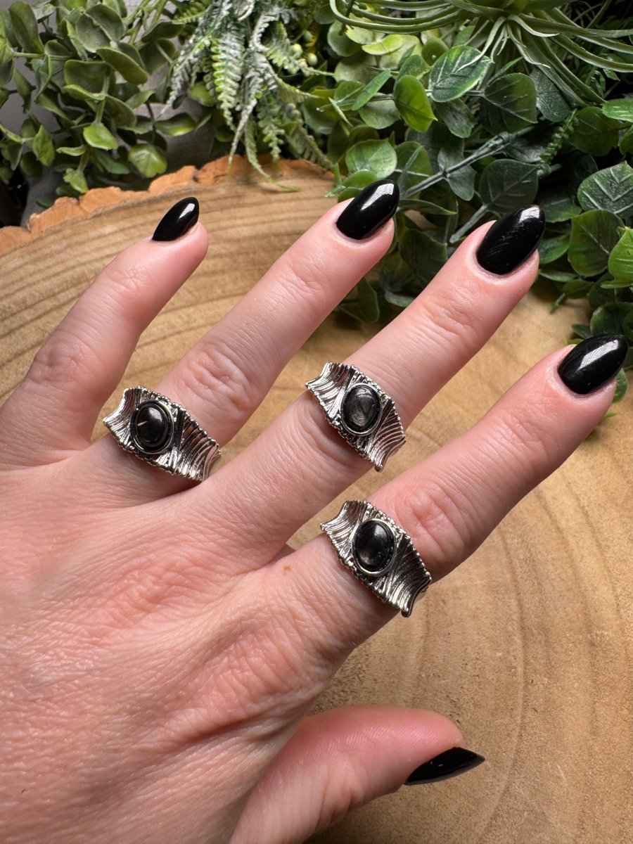 Hypersthene Ring Adjustable
