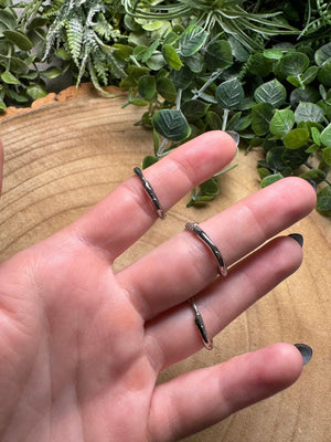 Hypersthene Snake Ring Adjustable