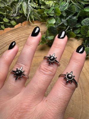 Hypersthene Star Ring Adjustable