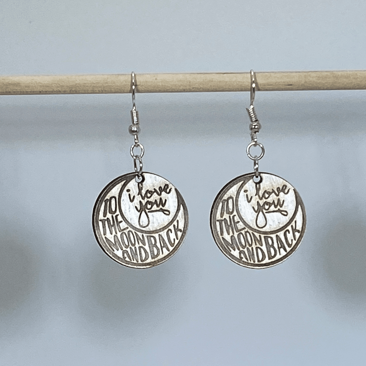Love You to the Moon Earrings | Celestial Jewelry Gift