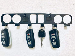 BMW E30 Grill Keychain Rack – Steel Wall Mounted Classic Euro Organizer