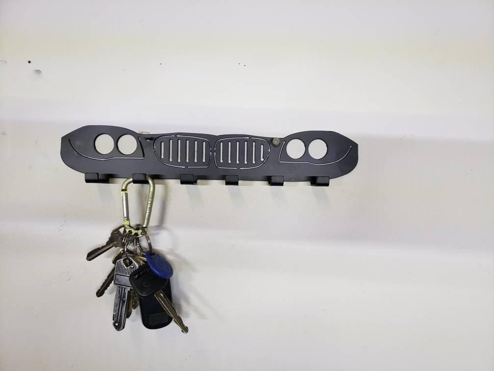 BMW E82 135i Grill Keychain Rack – Steel Wall Mounted Euro Car Organizer