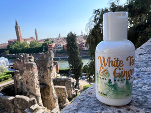 White Tea & Ginger Hand & Body Lotion 16 Oz Or 2 Oz by Essential Journeys, Southern food gift detail photo 8