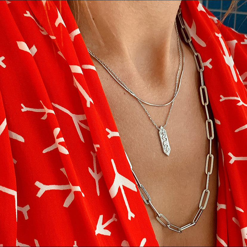 Mini Kundalini Serpent Necklace | Sterling Silver