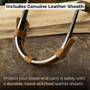 Inshave (Half-Rounded Drawknife), 13 cm (5.1 inches)