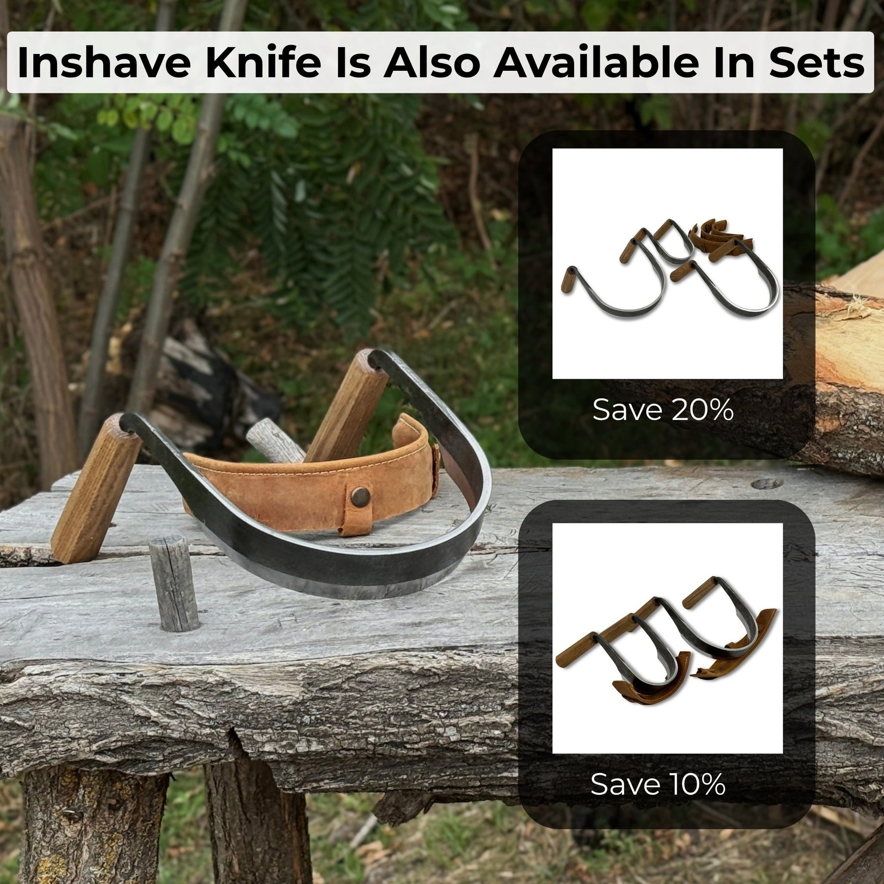 Inshave (Half-Rounded Drawknife), 16.5 cm (6.5 inches)