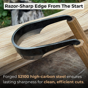 Inshave (Half-Rounded Drawknife), 9.5 cm (3.7 inches)