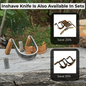 Inshave (Half-Rounded Drawknife), 9.5 cm (3.7 inches)