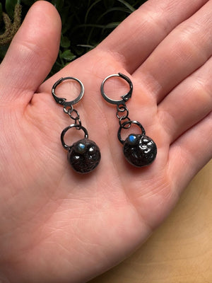 Ivy- Labradorite Goddess Earrings