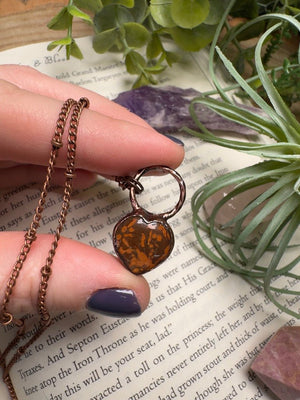 Jasper Heart Necklace