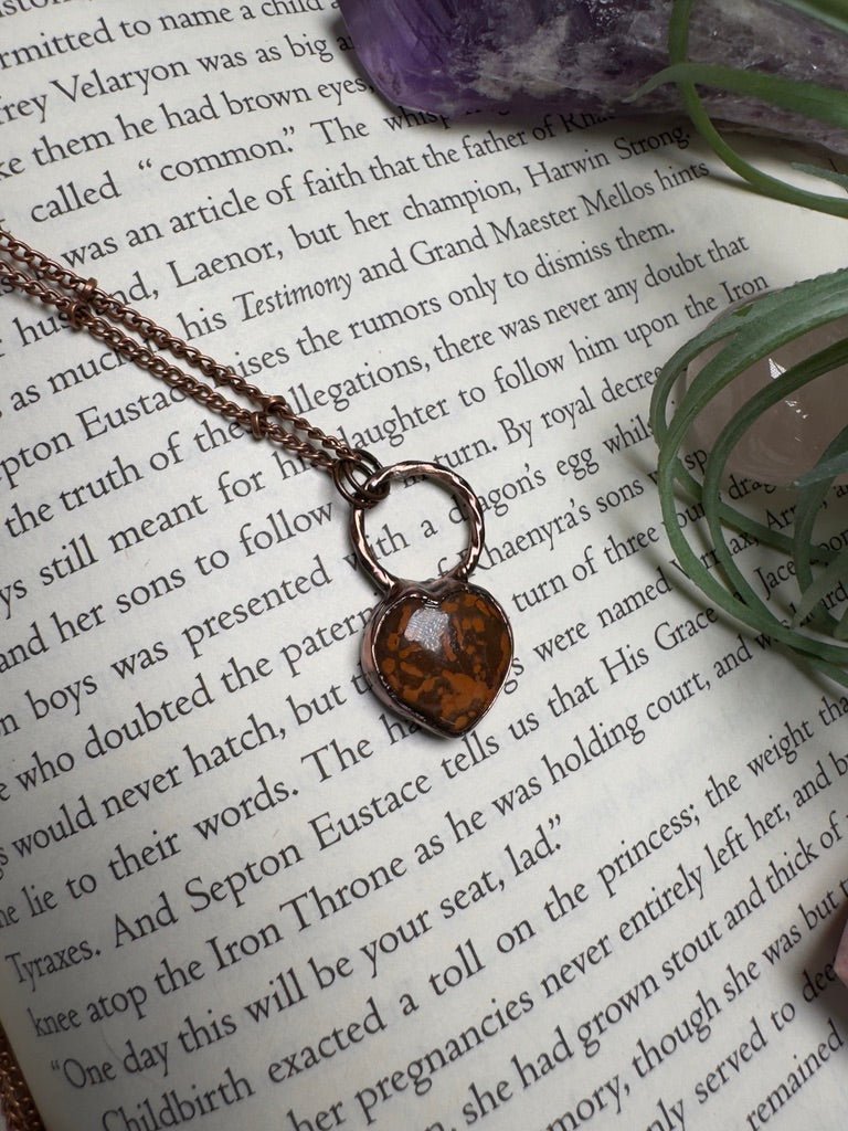 Jasper Heart Necklace