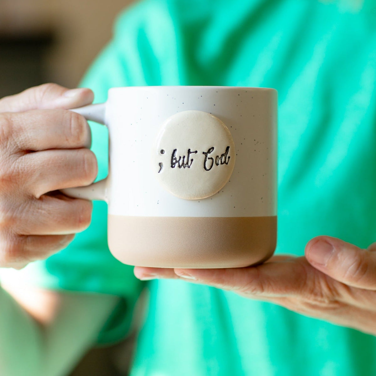 Prodigal Pottery ; But God Mug — product view 1