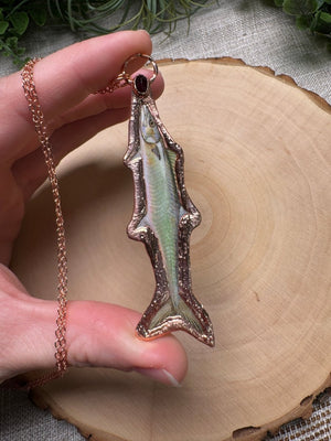 King Mackerel and Garnet Necklace