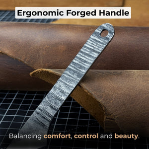 Kiridashi Knife - Razor-Sharp Carbon Steel Blade with Leather Sheath
