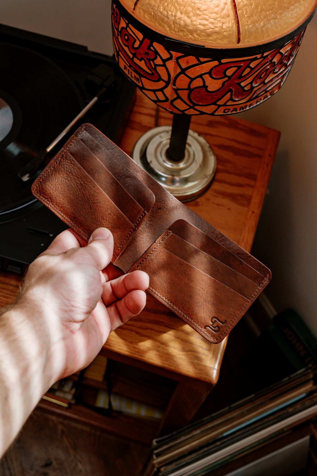 Klein Wallet - Cognac by Loyal Stricklin, handmade leather goods main product photo
