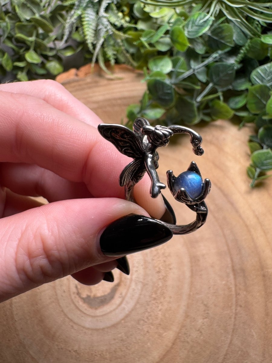 Labradorite Fairy Ring Adjustable