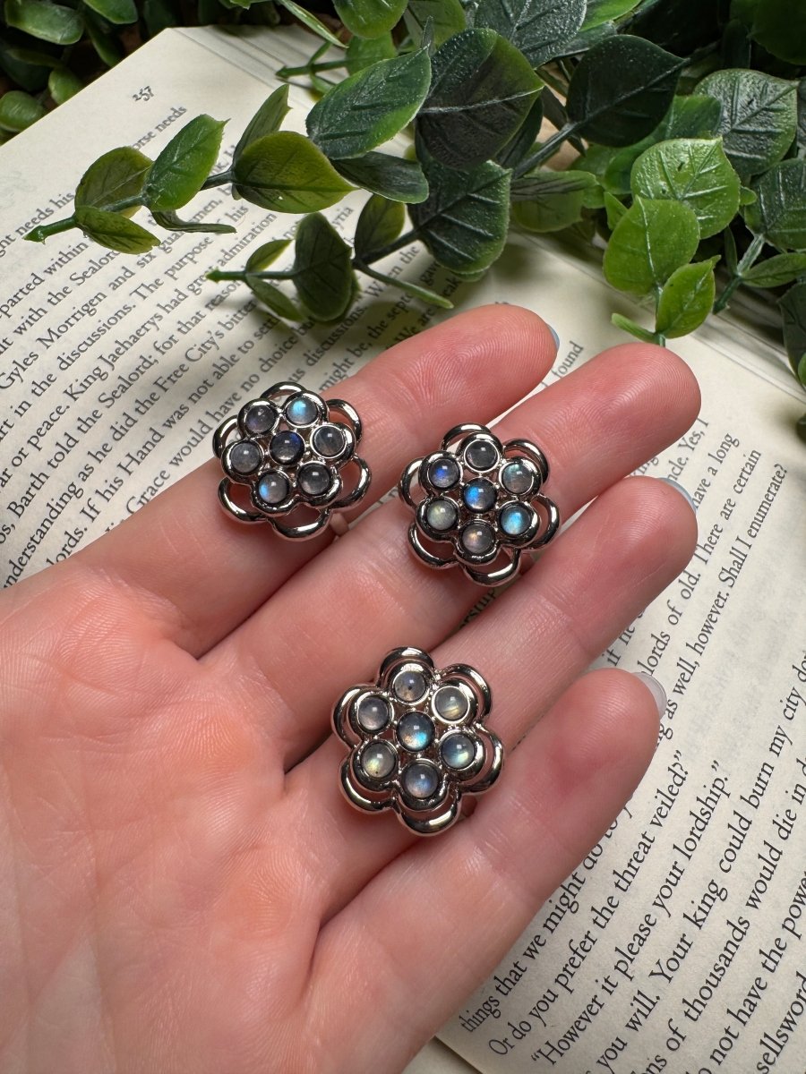 Labradorite Fidget Adjustable Ring