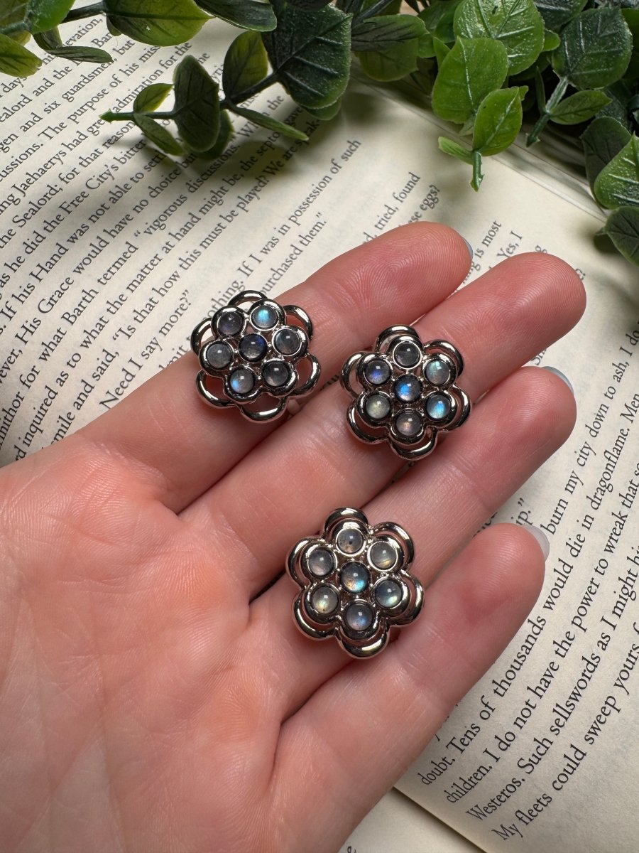 Labradorite Fidget Adjustable Ring